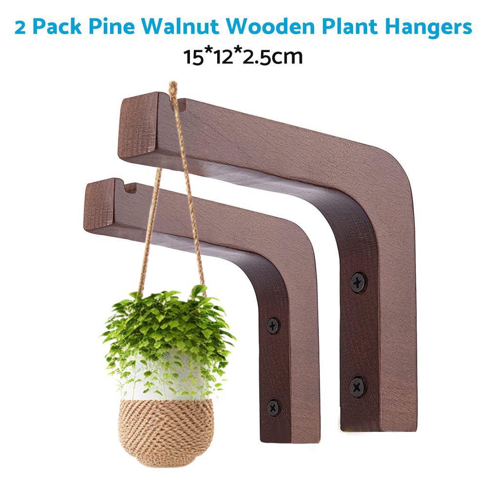 Plant Hanger Hanging Plant Hook Wooden Hanging Basket Wall Plant Hook Flower Pot.