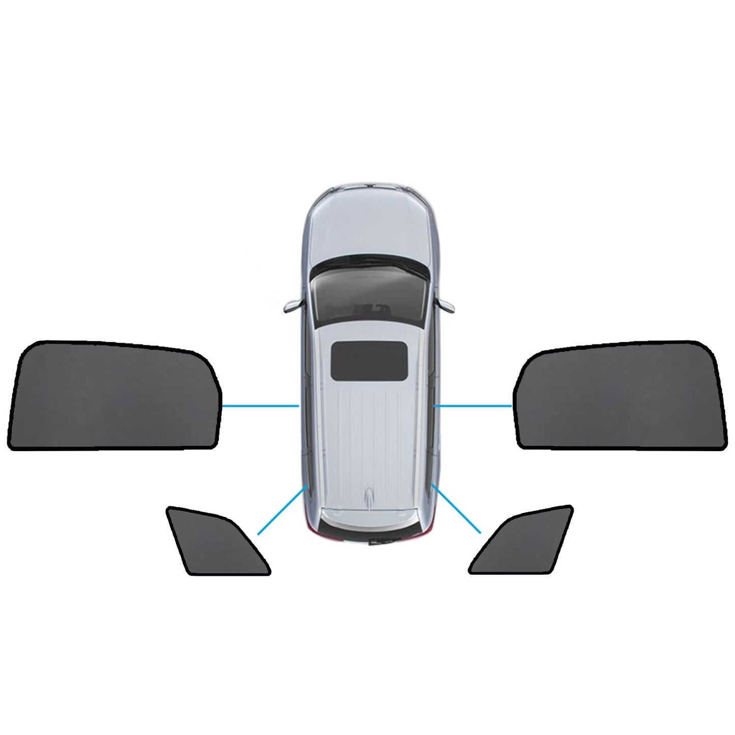 Magnetic Mesh Sun Blind Car Window Shades Suitable for Audi Q7
