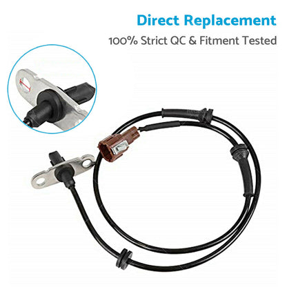4x ABS Wheel Speed Sensor Suitable for Nissan Navara D40 2.5L