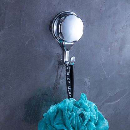 2x Strong Vacuum Suction Cup Hook Suitable for Bathroom and Kitchen Towel Shower