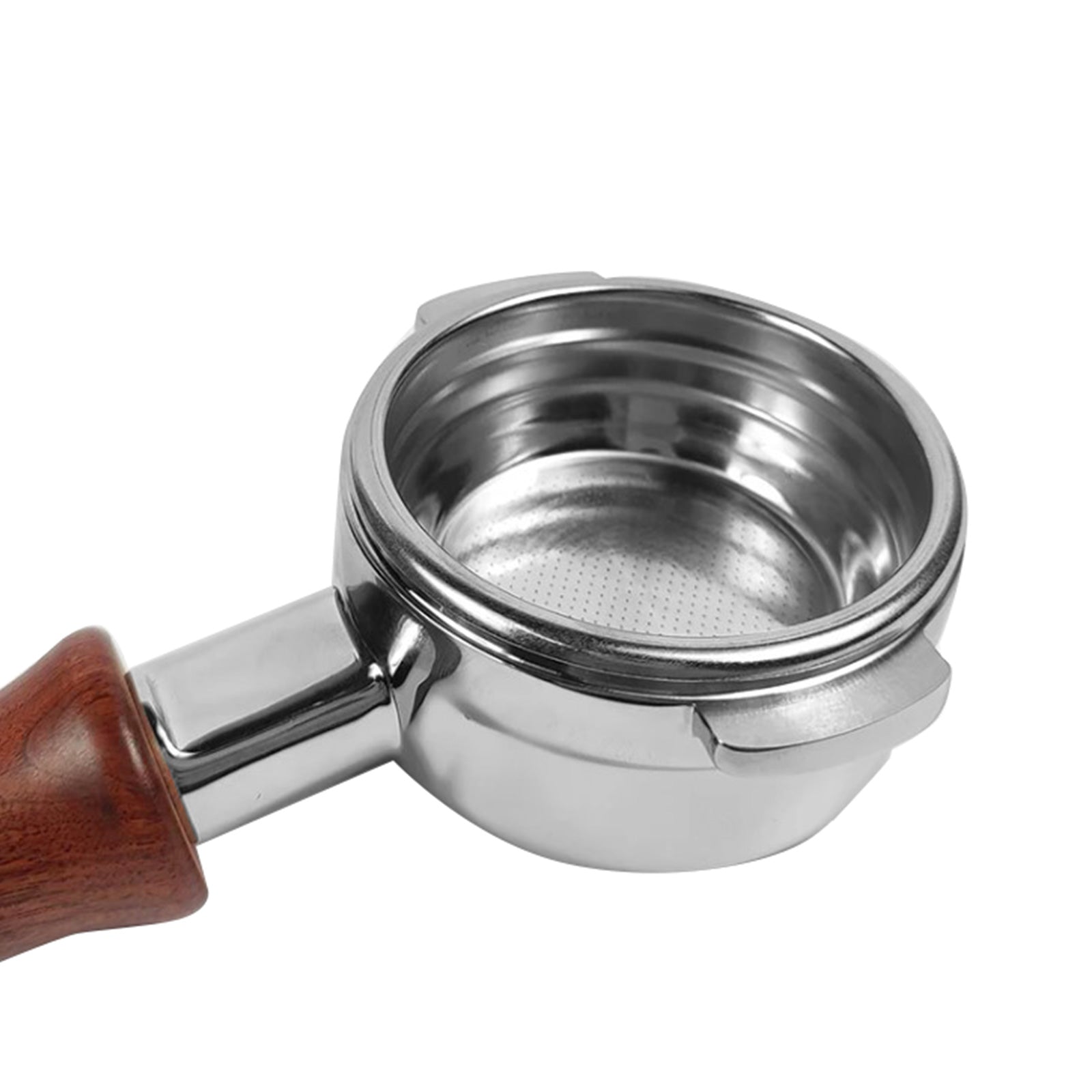 58mm Portafilter Suitable For La Marzocco 2 Spout Filter Basket Wood Handle.