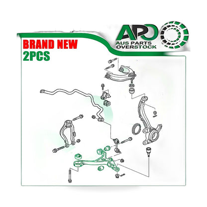 Front Lower Control Arms Pair LH RH Suitable for Honda Accord CM Euro CL - ZT2