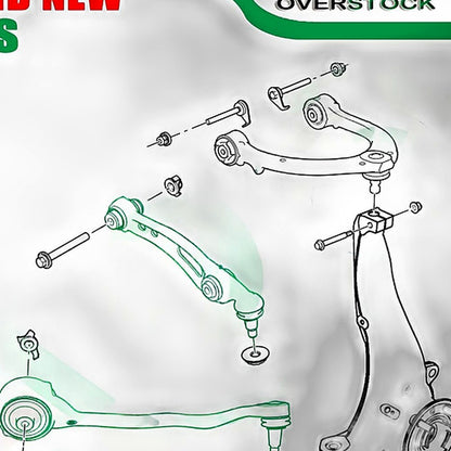4PCS Front Lower Left Right Control Arms Suitable for Land Rover Range Rover - XQ1