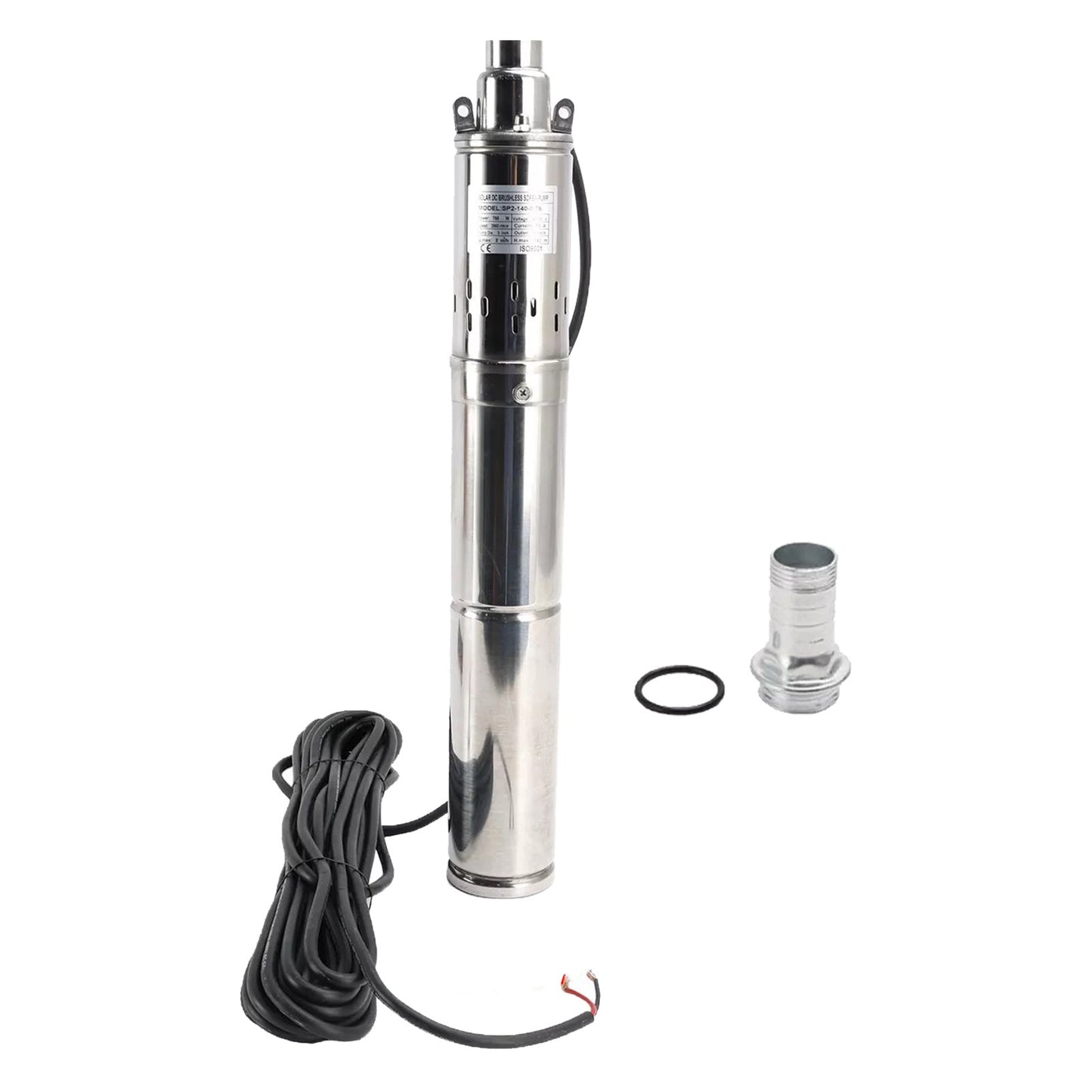 3in Deep Well Solar Bore Pump 48V 750W Submersible MPPT Screw Pump 140M.