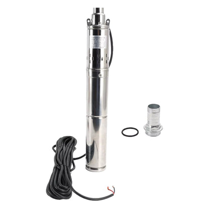 3in Deep Well Solar Bore Pump 48V 750W Submersible MPPT Screw Pump 140M.