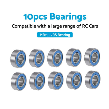 5x11x4mm Bearings For RC Tamiya 1150 HPI MR115-2RS Savage Traxxas Axial Losi.