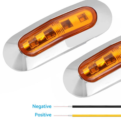 10x LED Clearance Side Marker Lights Suitable for Truck Trailer Lorry