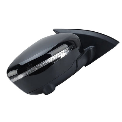 Right Gloss Black 13Pin Mirror with Camera Suitable for Nissan Qashqai J11 14–20.