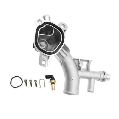 Water Outlet Thermostat Housing Aluminum Suitable for Chevy Cruze 1. 4L 11-18.