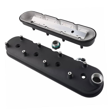 Cast Aluminium Valve Cover with Coil Mounts Suitable for LS LS1 LS2 LS3 LS6 LS7 Engine Valve Cover Black