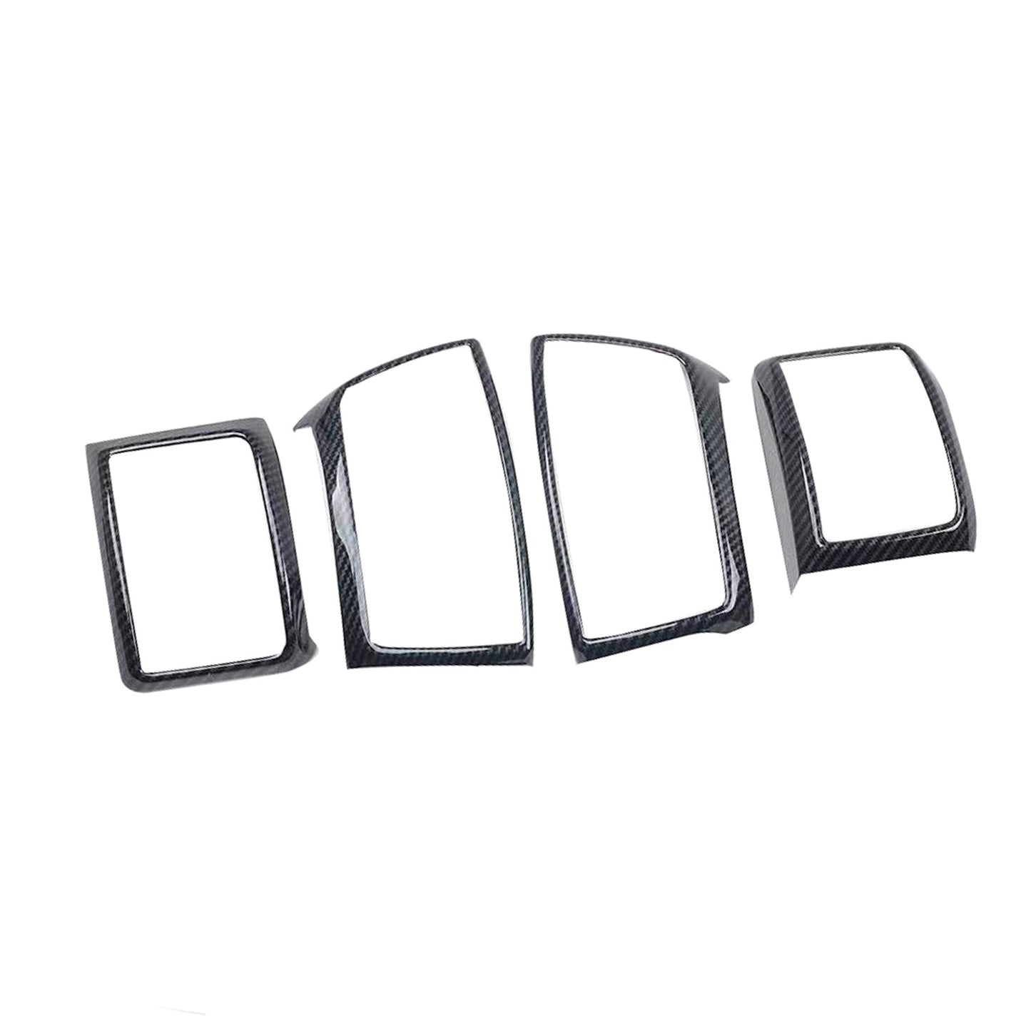 4x Carbon Fiber Color Air Outlet Frame Cover Trim Suitable For Ford Ranger 2015-2022