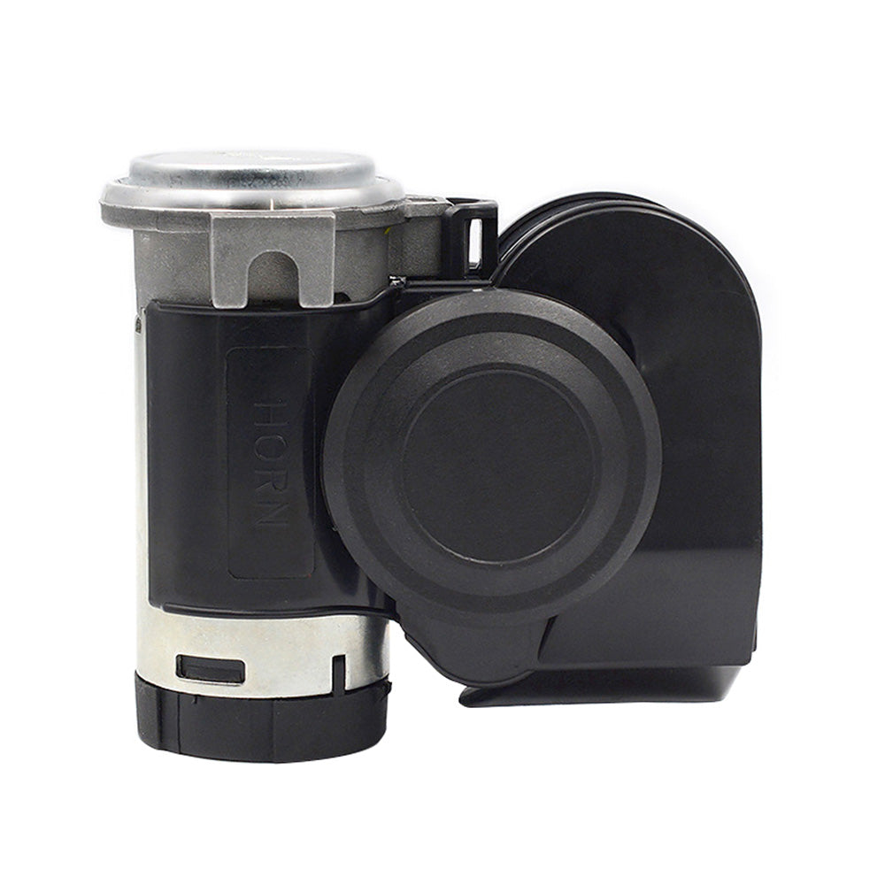 1x Nautilus Compact Motorcycle Air Horn Black 139dB 12V Loud.