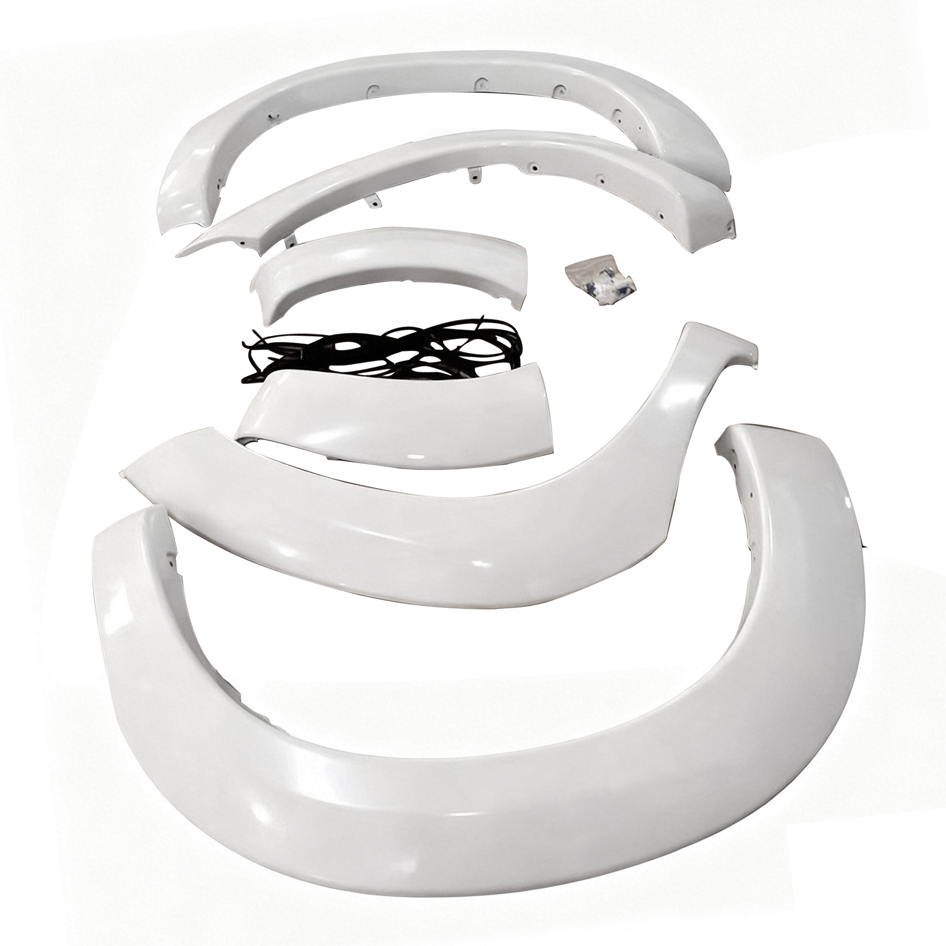 White Fender Flares 6 Inch 6pcs Suitable for Toyota Hilux SR5 SR 2011-2014.
