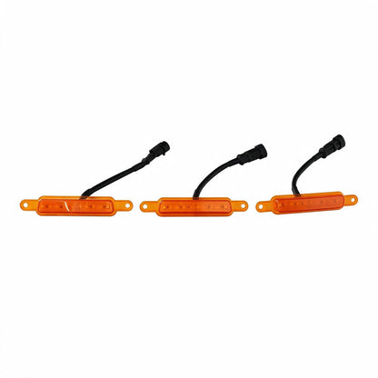 Grille LED Lights Amber Set of 3 Suitable for Universal Grille Mount 2000-2025 - ZT3