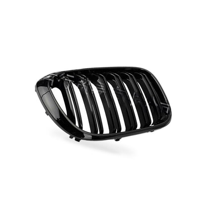Front Grille Suitable for BMW X3 X4 G01 G02 2018-2021 Single Line Matte Black - BD1