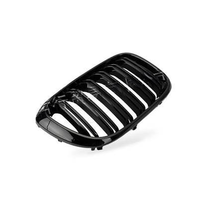 Front Grille Suitable for BMW X3 X4 G01 G02 2018-2021 Single Line Matte Black - BD2