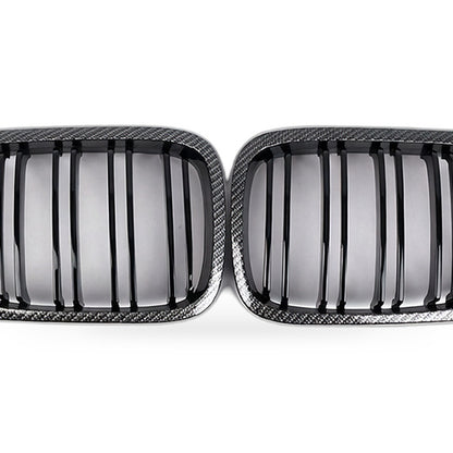 Carbon Fiber Twin Line Bumper Grille Suitable for BMW E46 M3 Coupe 1998-2002 - XQ1
