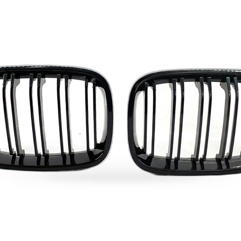 Gloss Black Red Yellow Dual Line Grille Suitable for BMW 1 Series F20 2011-2014 - XQ1