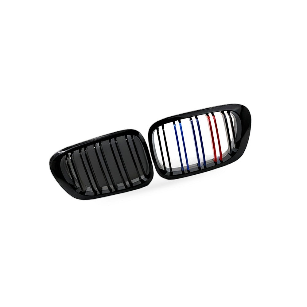 Suitable for BMW 3 E46 M3 Coupe 1998-2002 Gloss Black Dual Line M Style Grille - BD2