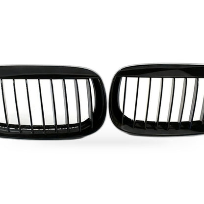 Gloss Black M-Style Front Grille Suitable for BMW 6 Series E63 2003-2010 - XQ1