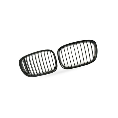 Modified Grille Front Face Suitable for BMW 5 Series E39 1996-1998 Matte Black - BD2
