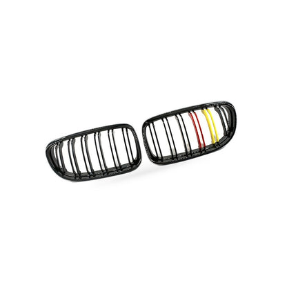 Gloss Black Red Yellow Center Grille Suitable for BMW 3 Series E90 E91 09-12 - BD2