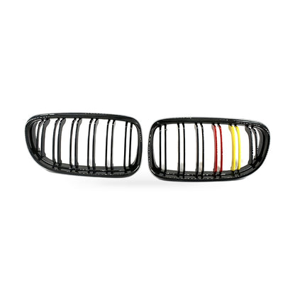 Gloss Black Red Yellow Center Grille Suitable for BMW 3 Series E90 E91 09-12 - ZT2