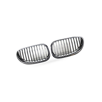 Semi-Chrome Plated Front Grille Suitable for BMW 5 Series E60 E61 2004-2009 - BD2