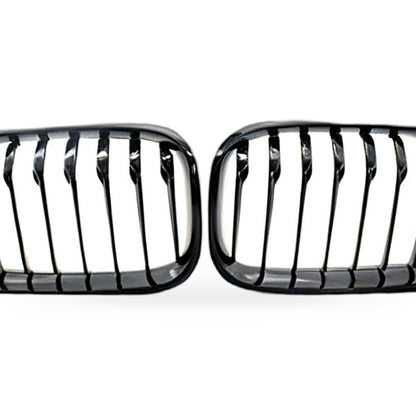 Gloss Black Grille Single Line Grille Suitable for BMW 1 Series F20 2015-2017 - XQ1