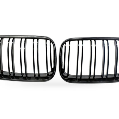 Gloss Black Dual Line Grille Suitable for BMW 3 Series Coupe E92 E93 2010-2014 - XQ1