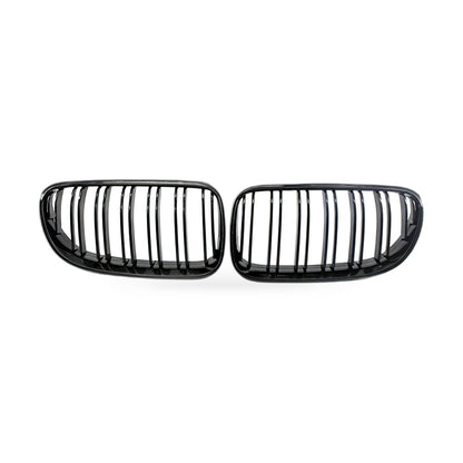 Gloss Black Dual Line Grille Suitable for BMW 3 Series Coupe E92 E93 2010-2014 - ZT2