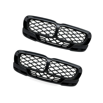 Carbon Gloss Black Double Line Grille Suitable for BMW 3 E90 E91 09-12 - BD3