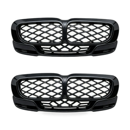 Carbon Gloss Black Double Line Grille Suitable for BMW 3 E90 E91 09-12 - ZT3