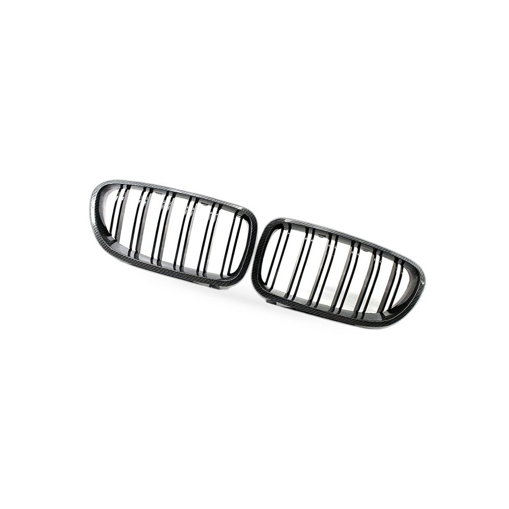 Carbon Pattern Dual Line Grille Suitable for BMW 5 Series F10 F18 2010-2016 - BD1