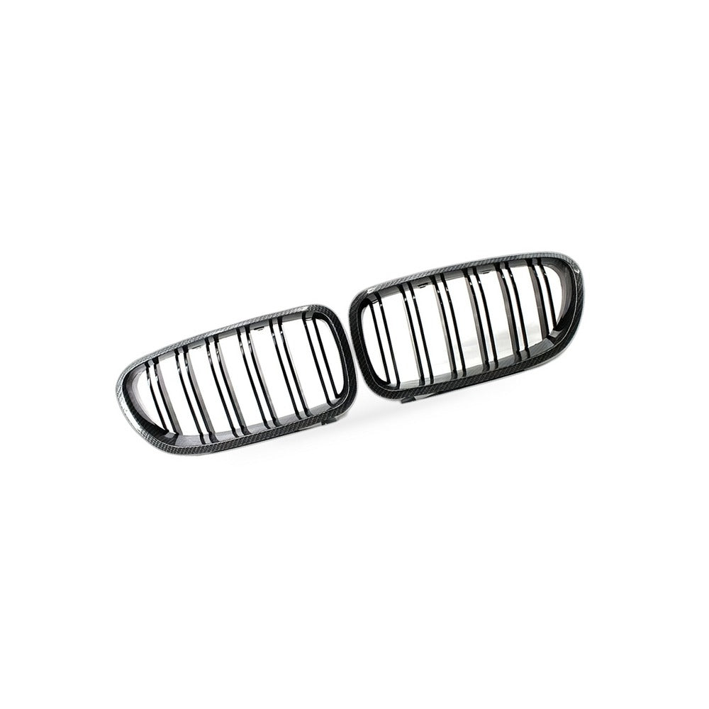 Carbon Pattern Dual Line Grille Suitable for BMW 5 Series F10 F18 2010-2016 - BD2