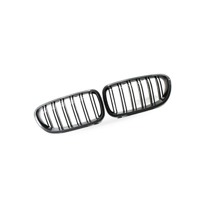 Carbon Pattern Dual Line Grille Suitable for BMW 5 Series F10 F18 2010-2016 - BD2