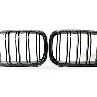 Carbon Pattern Dual Line Grille Suitable for BMW 5 Series F10 F18 2010-2016 - XQ1