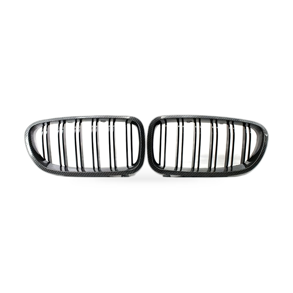 Carbon Pattern Dual Line Grille Suitable for BMW 5 Series F10 F18 2010-2016 - ZT2