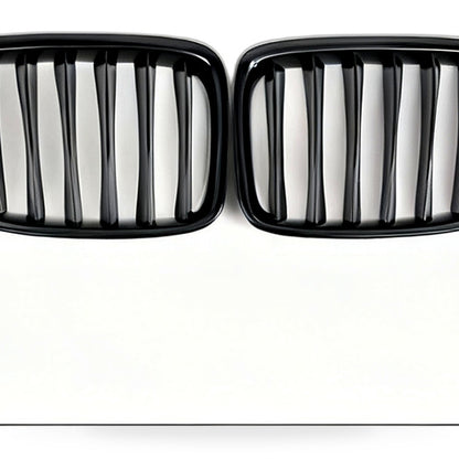 Front Grille Suitable for BMW X1 E84 2010-2015 Gloss Black Single Line - XQ1