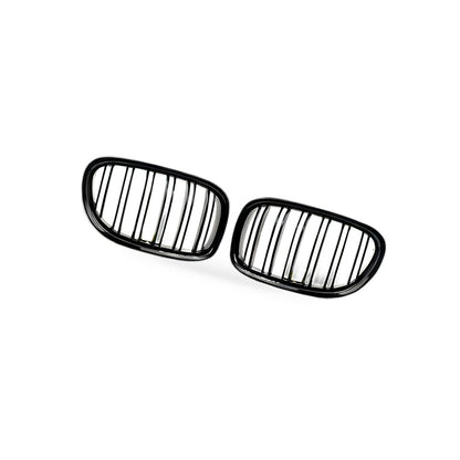 Double Bar Gloss Black Grille Suitable for BMW 7 Series F01 F02 2009-2015 - BD1