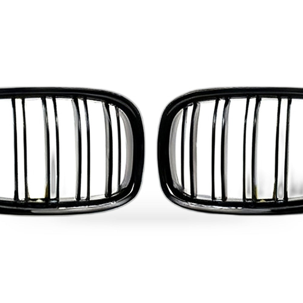 Double Bar Gloss Black Grille Suitable for BMW 7 Series F01 F02 2009-2015 - XQ1