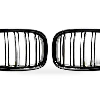 Double Bar Gloss Black Grille Suitable for BMW 7 Series F01 F02 2009-2015 - XQ1