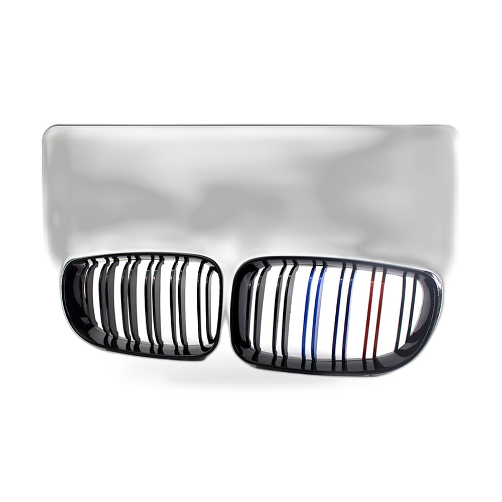 Double Line M Style Grille Suitable for BMW 1 Series E81 E87 2008-2011 Gloss - ZT2