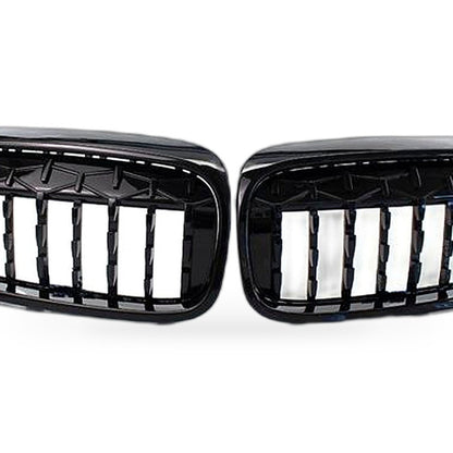 Meteor Semi-Plated Grille Suitable for BMW 5 Series G30 G38 2017-2019 - XQ1