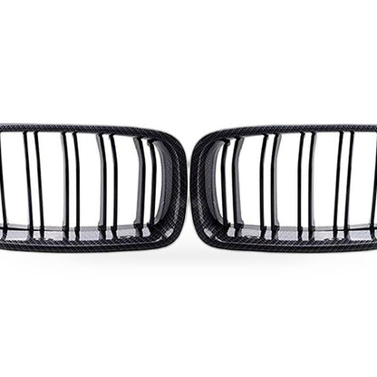 Half Carbon Gloss Black Dual Line Grille Suitable for BMW 3 Series F30 F35 13-19 - XQ1