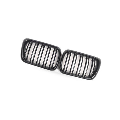Black Double Line Grille Front Bumper Suitable for BMW 3 Series E36 1997-1999 - BD1