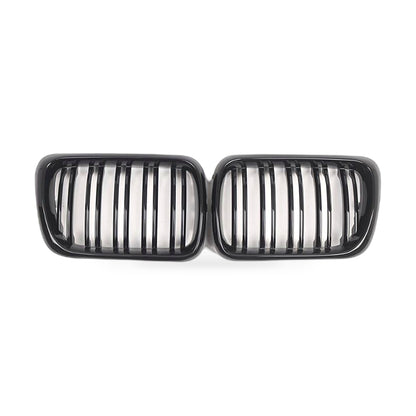 Black Double Line Grille Front Bumper Suitable for BMW 3 Series E36 1997-1999 - ZT2
