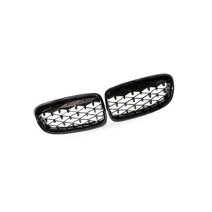 Front Meteor Semi-Chrome Grille Suitable for BMW 3 Series F30 F35 2013-2019 - BD2