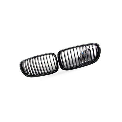 LED M Style Grille Gloss Black Suitable for BMW 5 Series F10 F18 2011-2016 - BD2