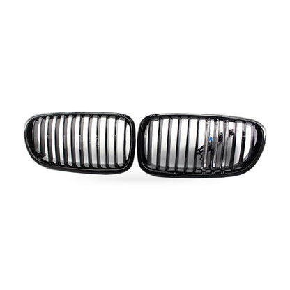 LED M Style Grille Gloss Black Suitable for BMW 5 Series F10 F18 2011-2016 - ZT2